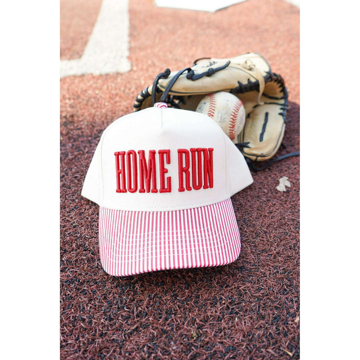 Homerun - Red Striped Trucker Hat
