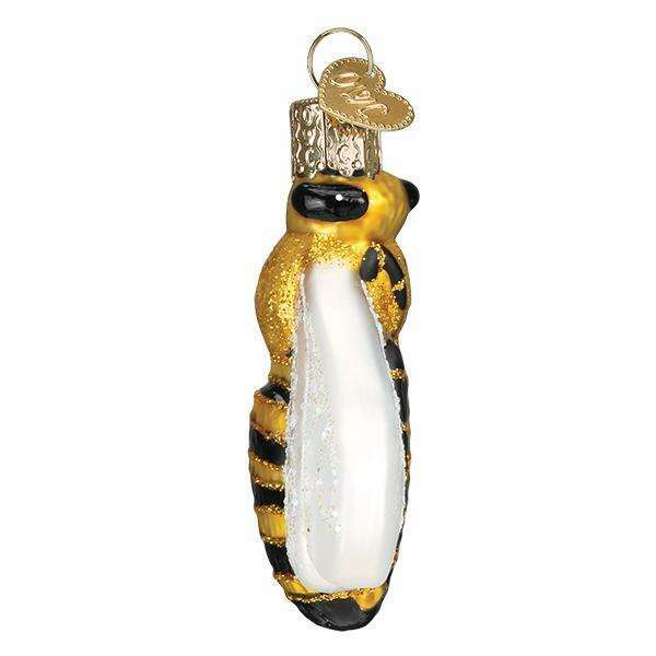 Old World Christmas Honey Bee Blown Glass Ornament