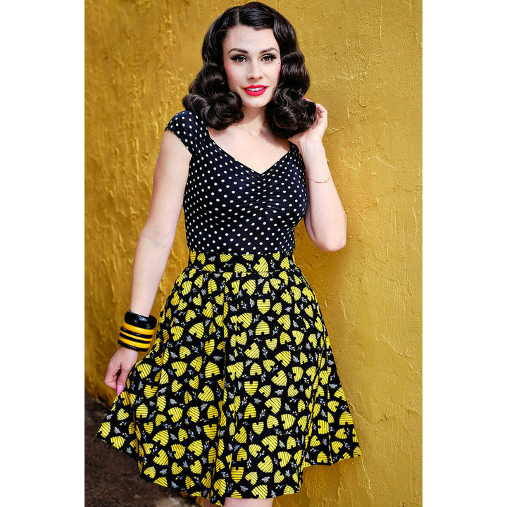 Honey Hives A-line Skirt