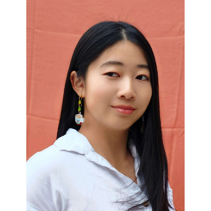 Hong Kong Cafe Breakfast Mismatch Earrings
