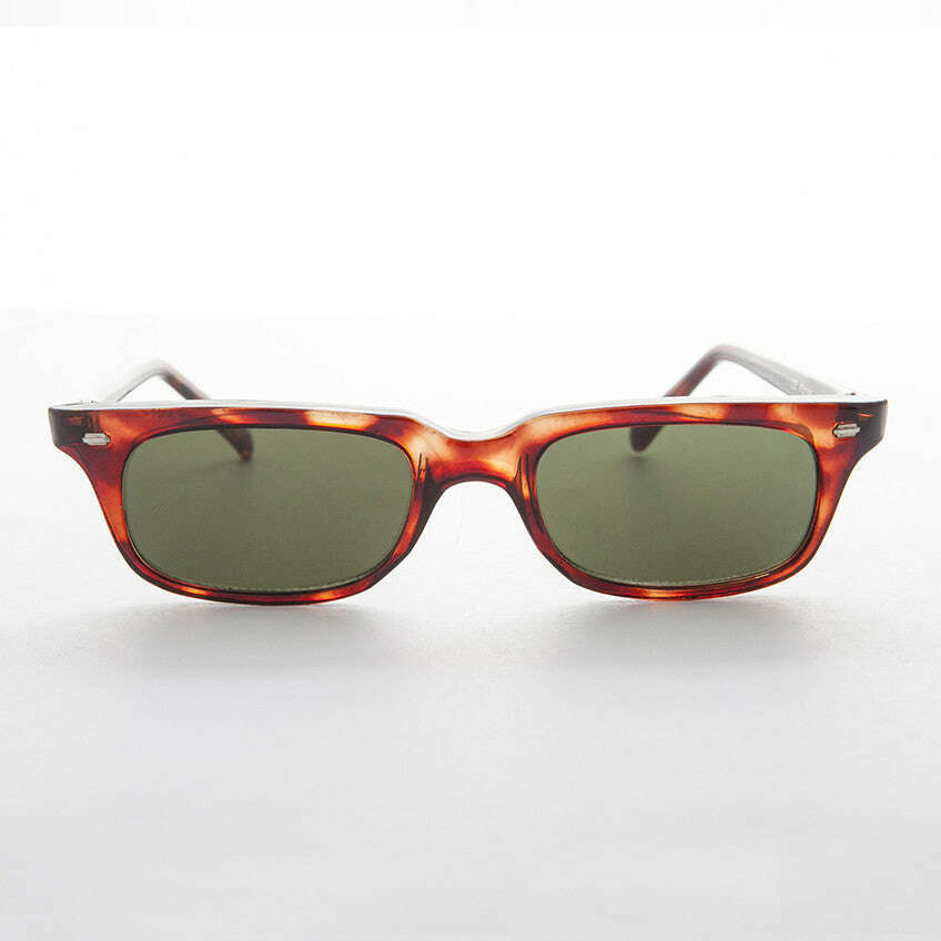 Horn Rim Beatnik Vintage Sunglass Rare Low Profile Style - Wilson
