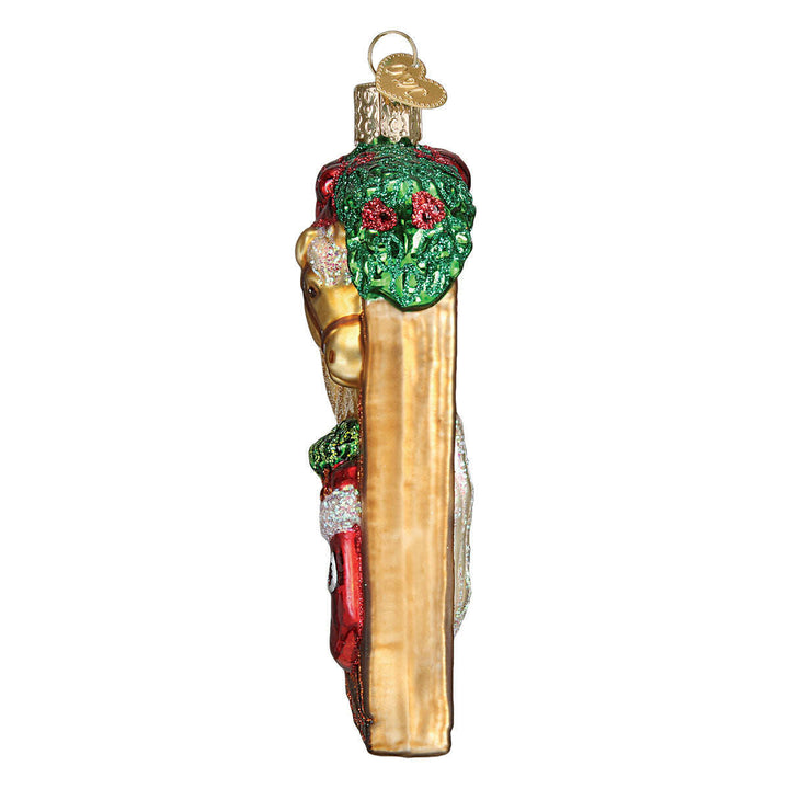 Old World Christmas Horse In Stall Blown Glass Ornament
