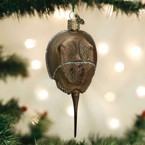 Old World Christmas Horseshoe Crab Blown Glass Ornament
