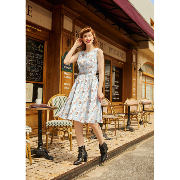 Hot Air Balloon Vintage Dress