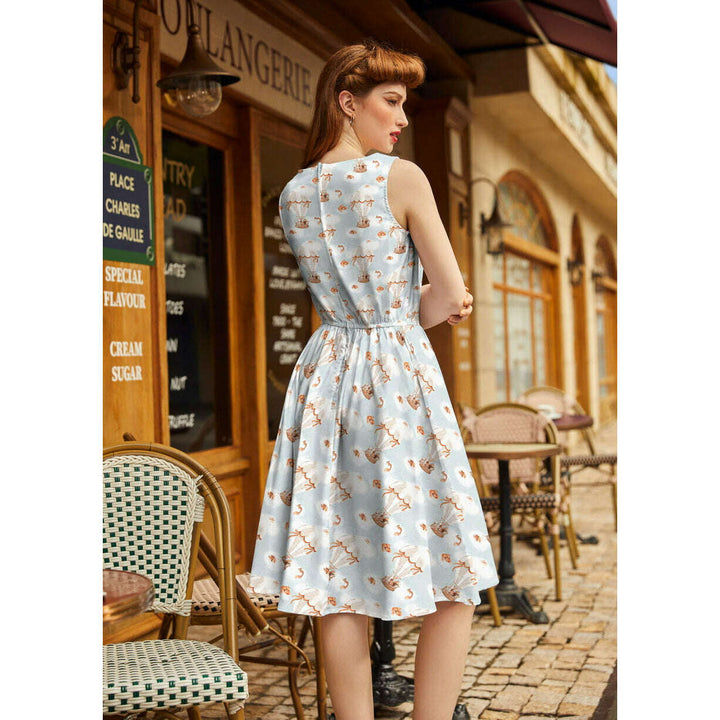Hot Air Balloon Vintage Dress