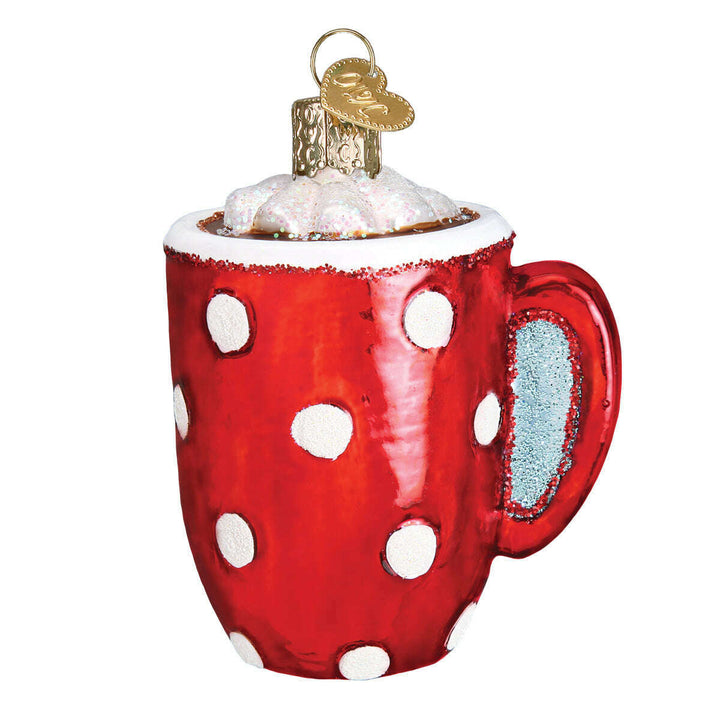 Old World Christmas Hot Cocoa Blown Glass Ornament