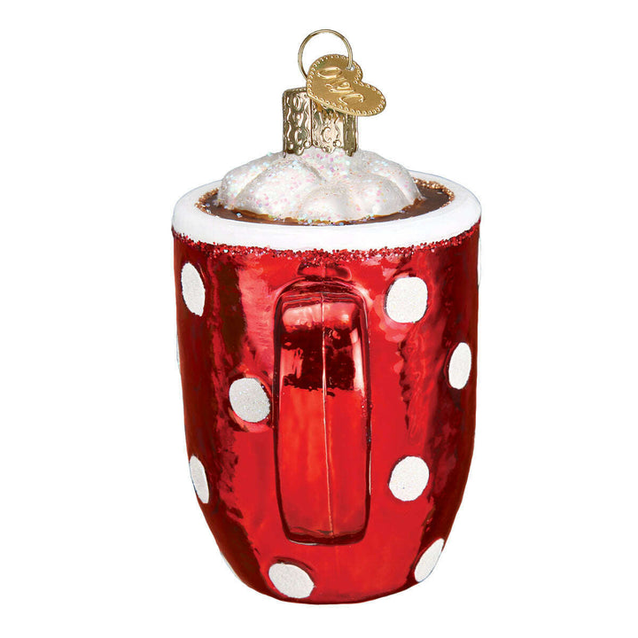 Old World Christmas Hot Cocoa Blown Glass Ornament
