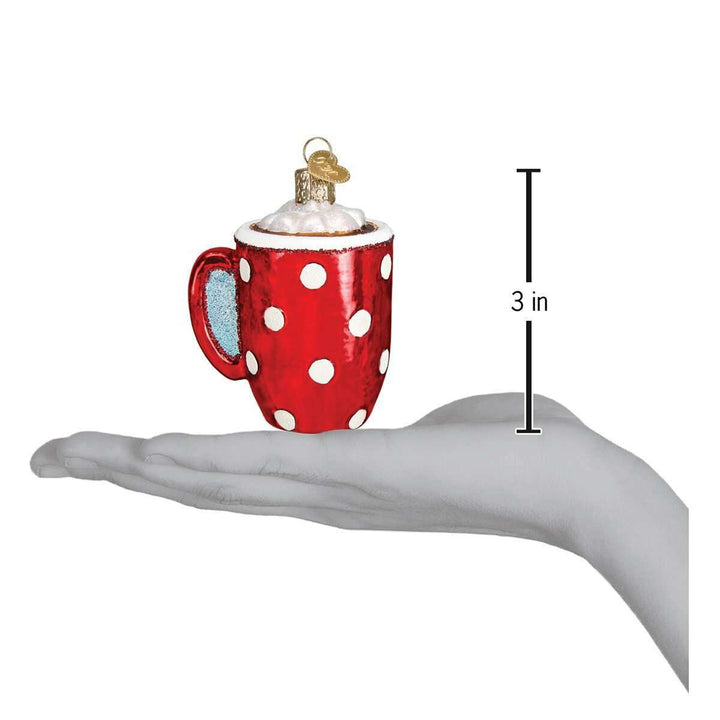 Old World Christmas Hot Cocoa Blown Glass Ornament