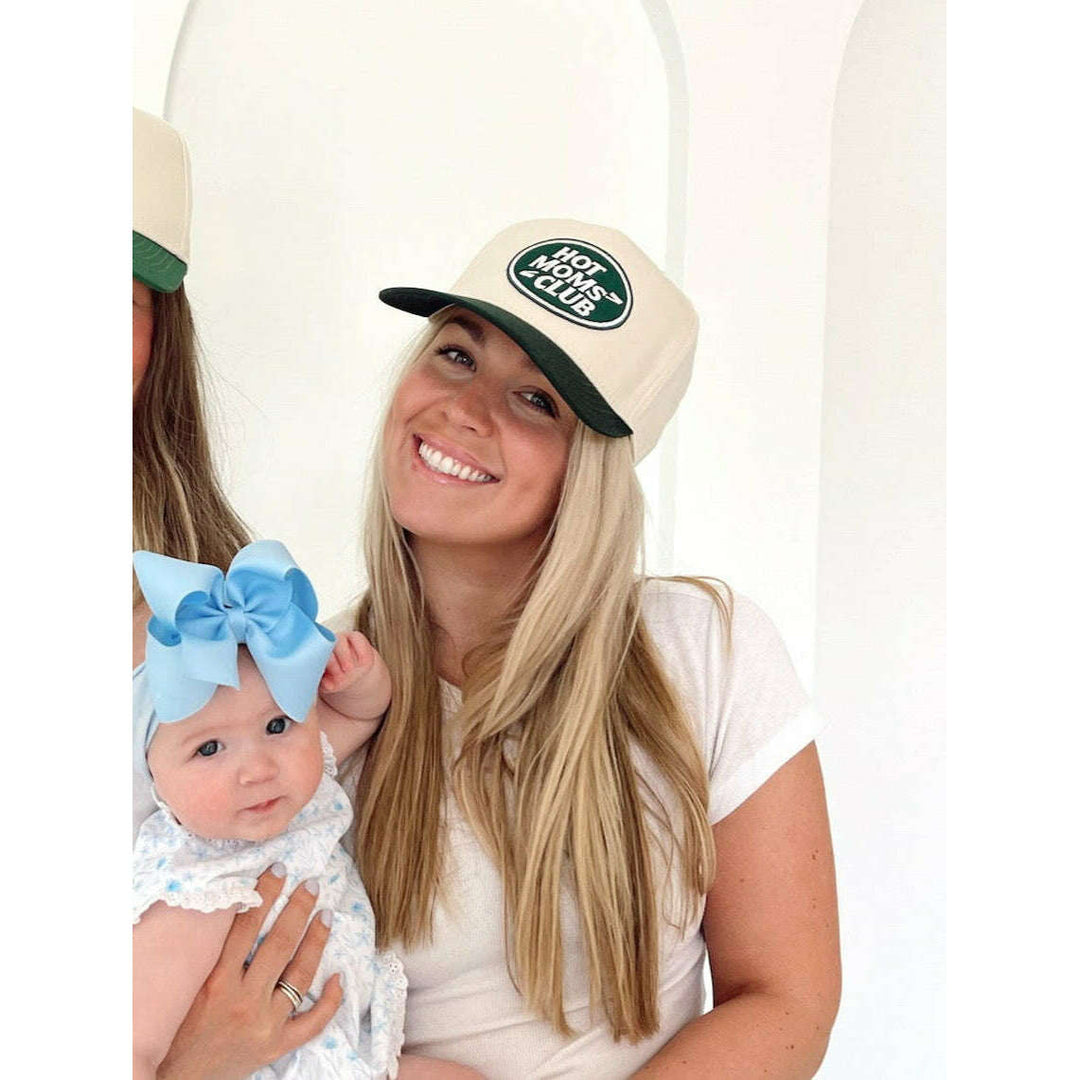 Hot Moms Club - Green Vintage Trucker Hat