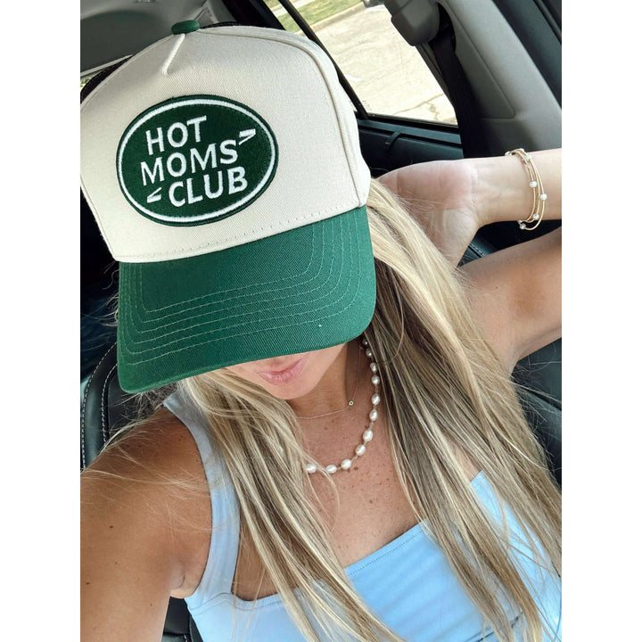 Hot Moms Club - Green Vintage Trucker Hat