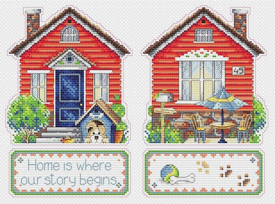 House P-493 / SR-493 Plastic Canvas Counted Cross Stitch Kit