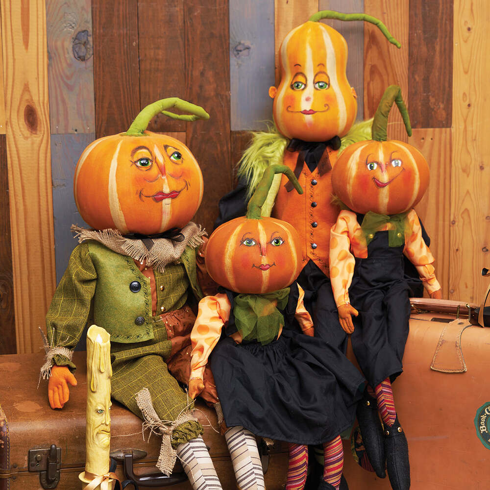 Huey Pumpkin Gathered Traditions Art Doll by Joe Spencer 1