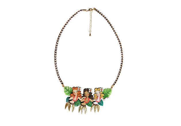 Hula Girls Necklace by Laliblue - Quirks!