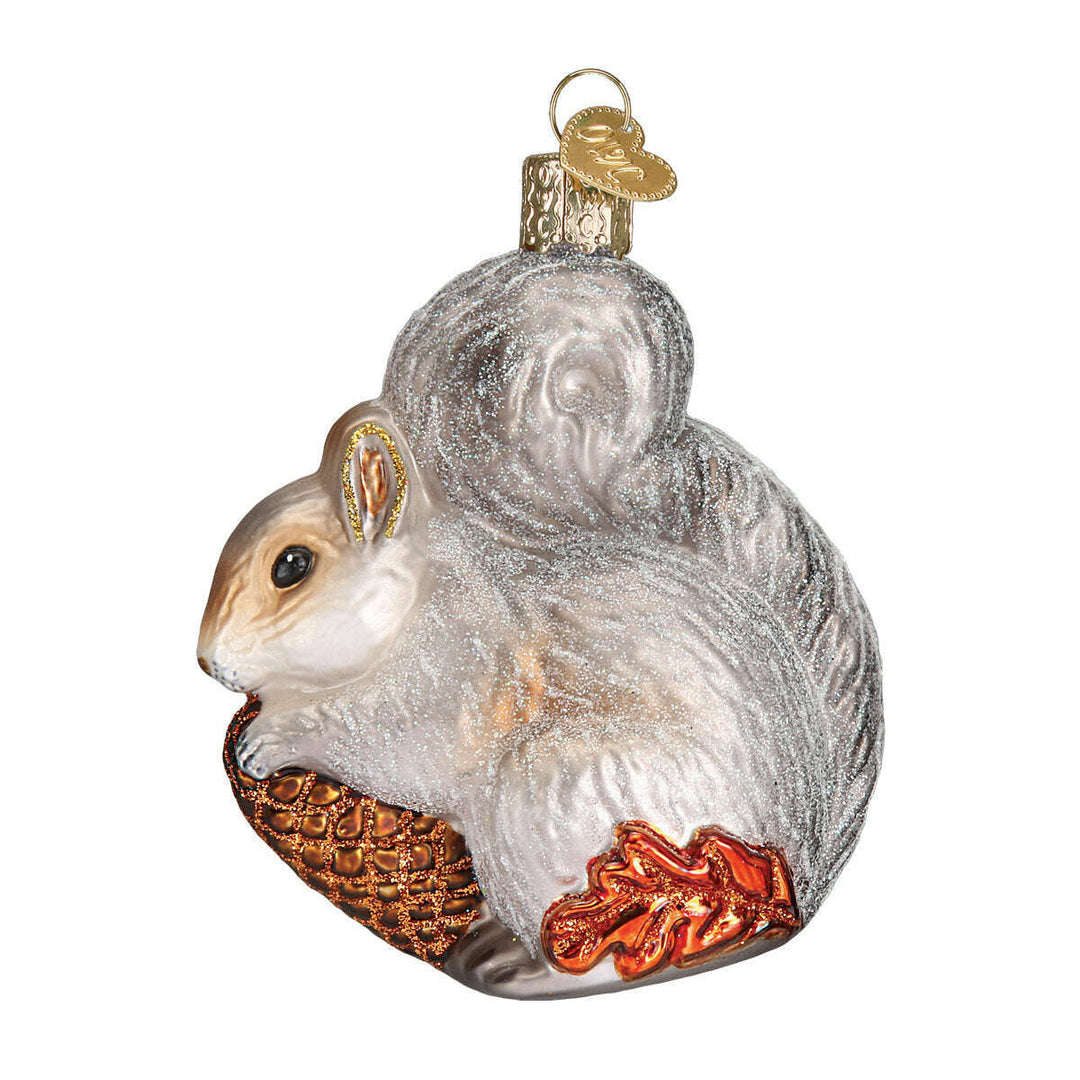 Old World Christmas Hungry Squirrel Blown Glass Ornament