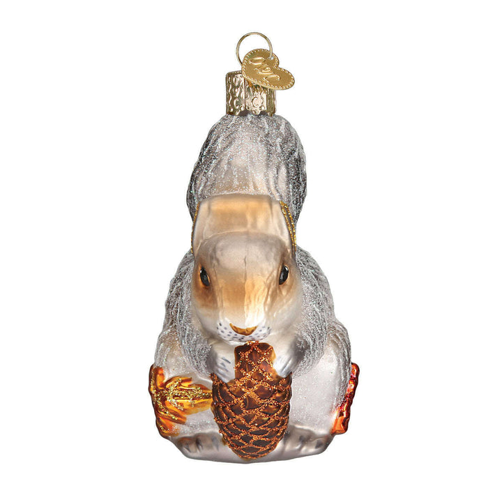 Old World Christmas Hungry Squirrel Blown Glass Ornament
