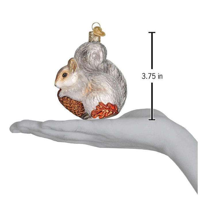 Old World Christmas Hungry Squirrel Blown Glass Ornament
