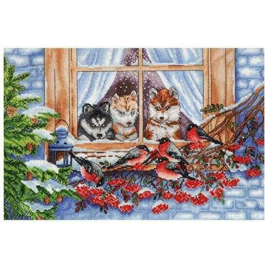 Huskies Counted cross stitch kit 1277A