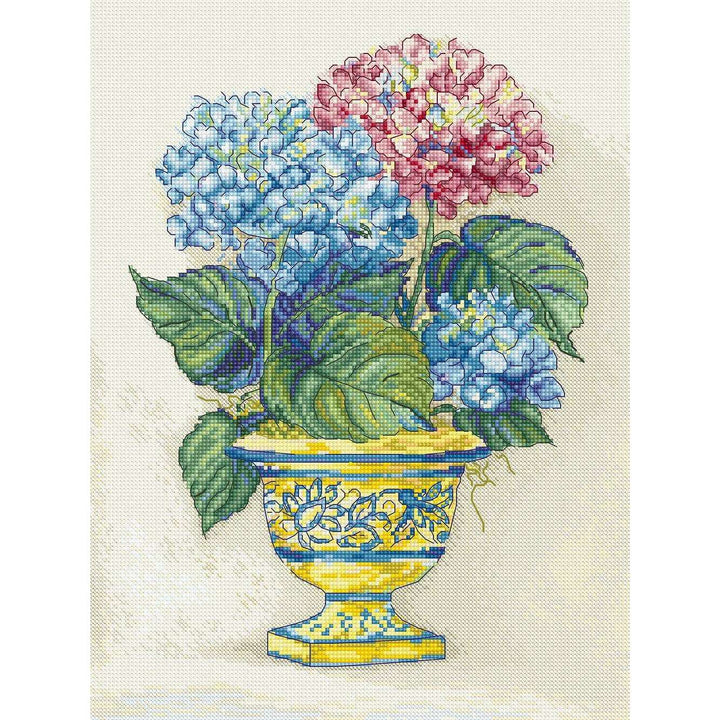 Hydrangea Blooms L8065 Counted Cross Stitch Kit