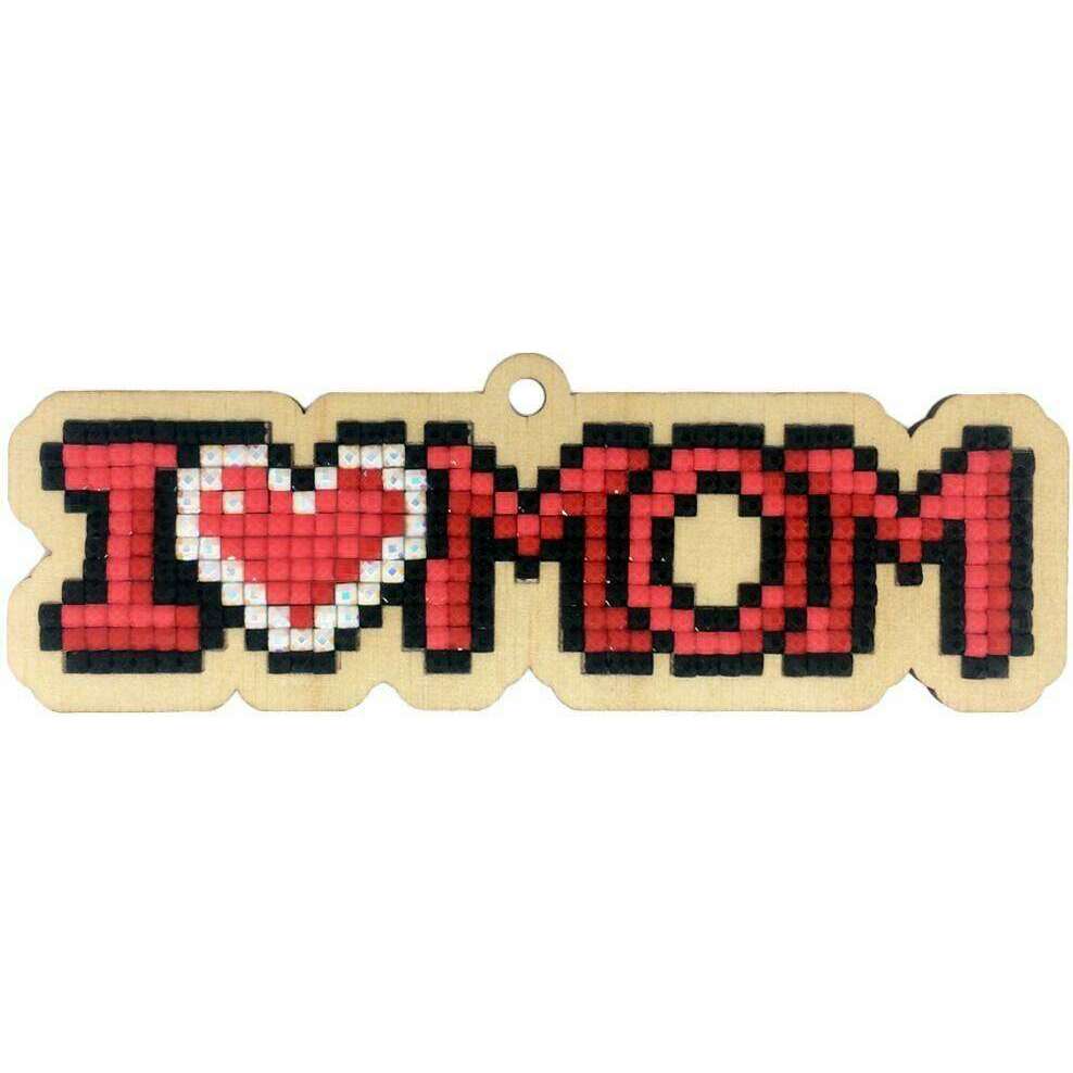 I Love Mom WWP319 Diamond Painting on Plywood Kit