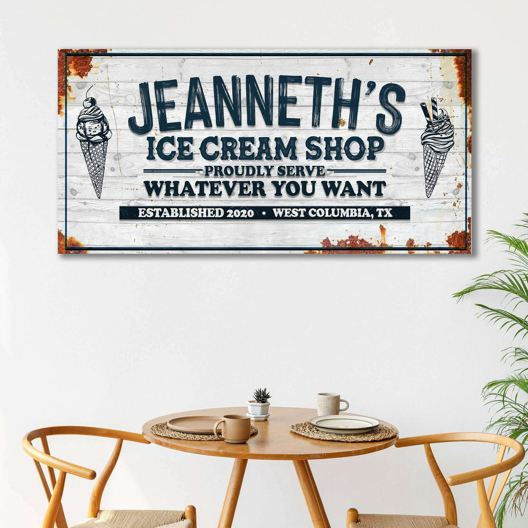 Ice Cream Shop Sign