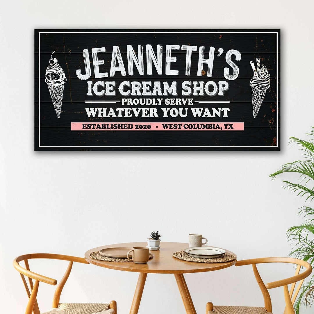 Ice Cream Shop Sign