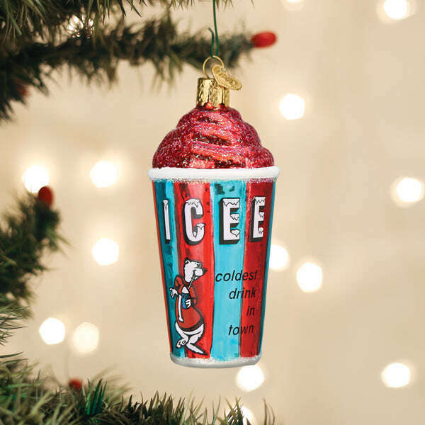 Old World Christmas ICEE Blown Glass Ornament