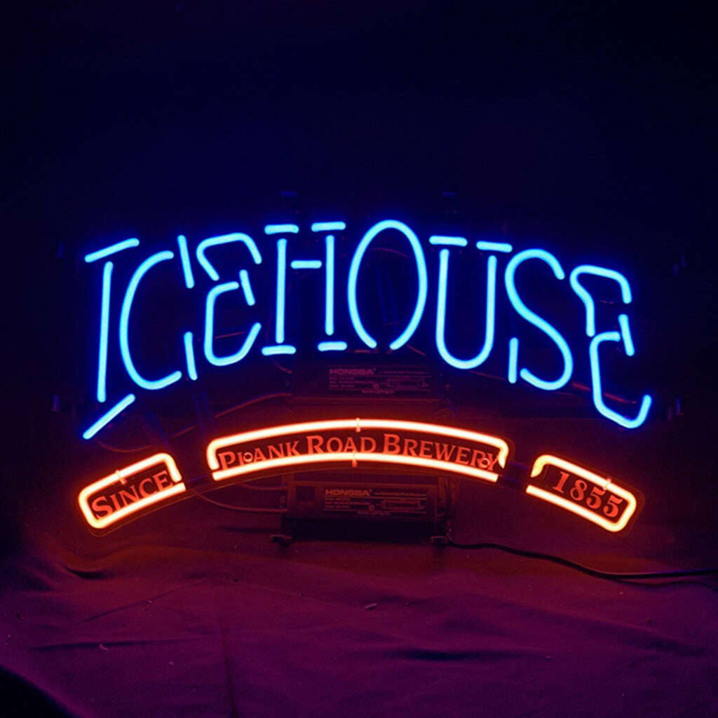 Icehouse Since Plank Road Brewery 1855 Neon Signs