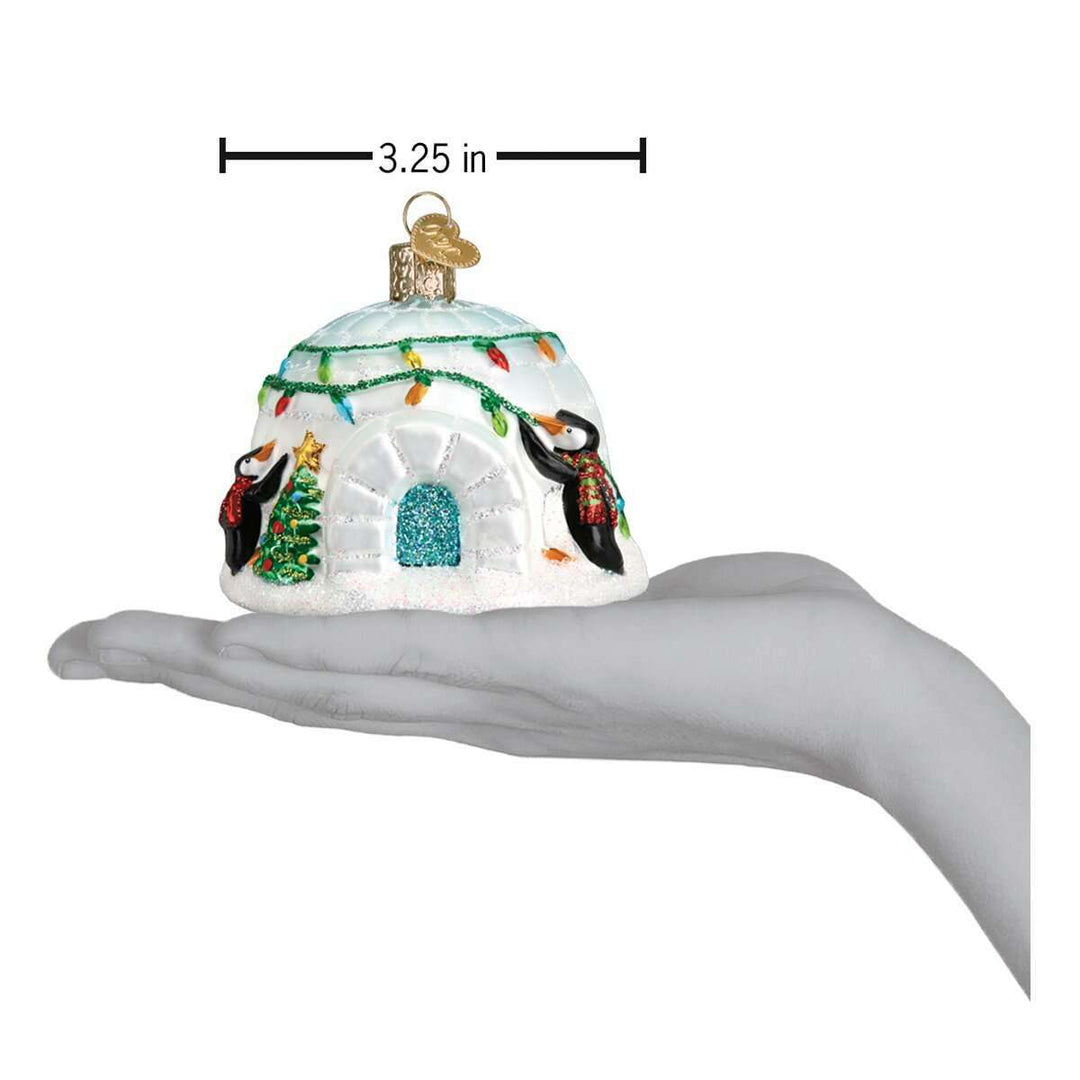 Old World Christmas Igloo Blown Glass Ornament