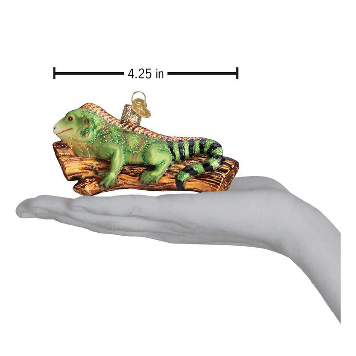 Old World Christmas Iguana Blown Glass Ornament