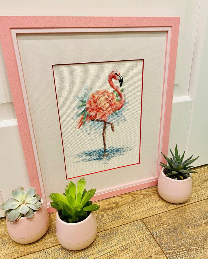 Blooming Flamingo R2117 Counted Cross Stitch Kit