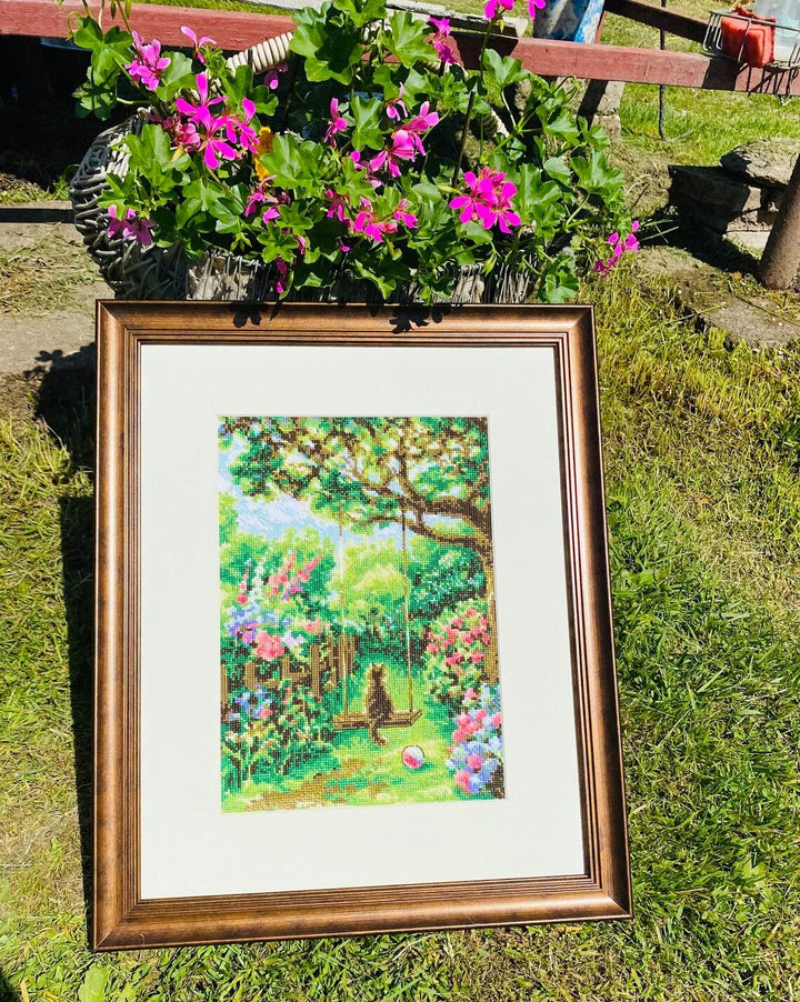 Garden Swing R2114 Counted Cross Stitch Kit