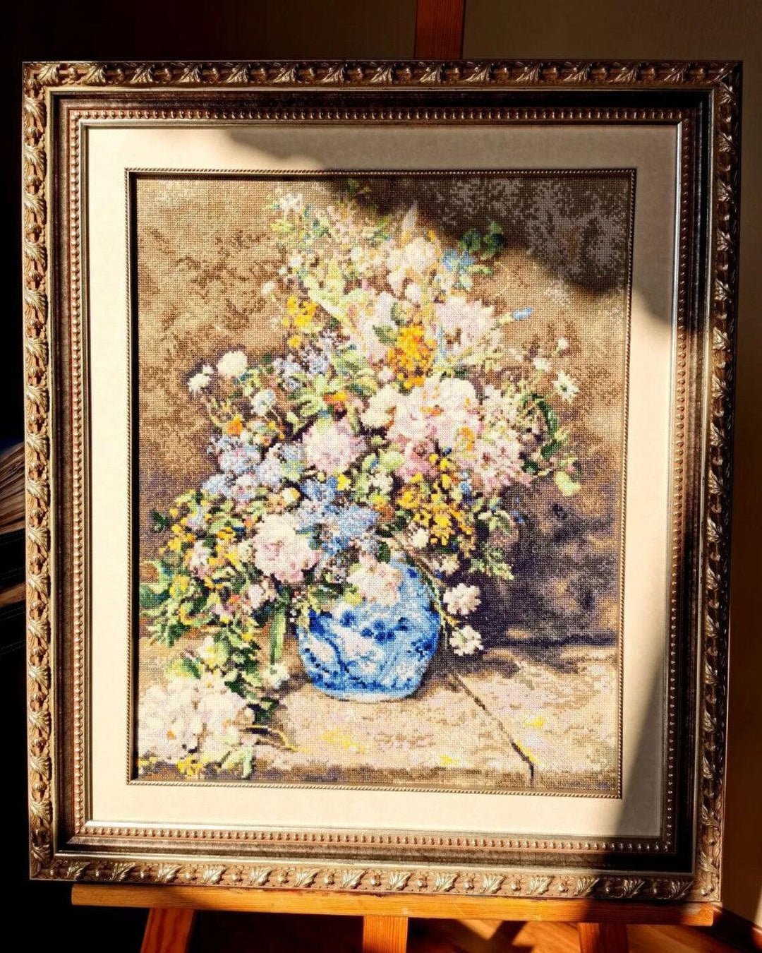Spring Bouquet after P. A. Renoir's Painting R2137 Counted Cross Stitch Kit
