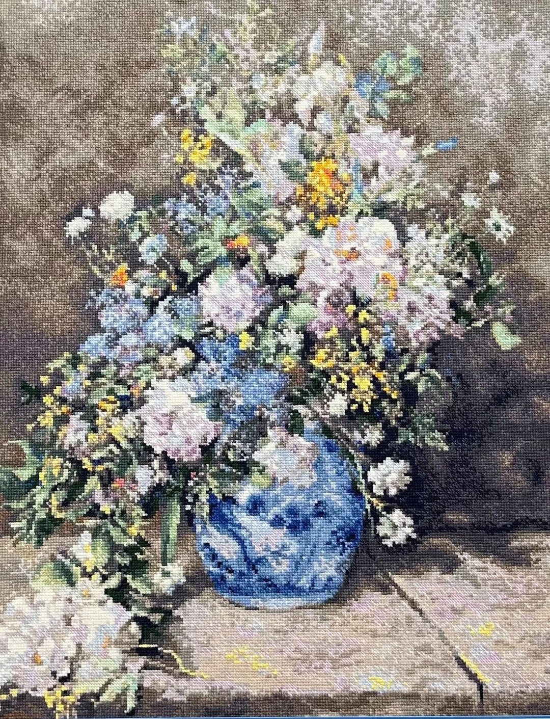 Spring Bouquet after P. A. Renoir's Painting R2137 Counted Cross Stitch Kit