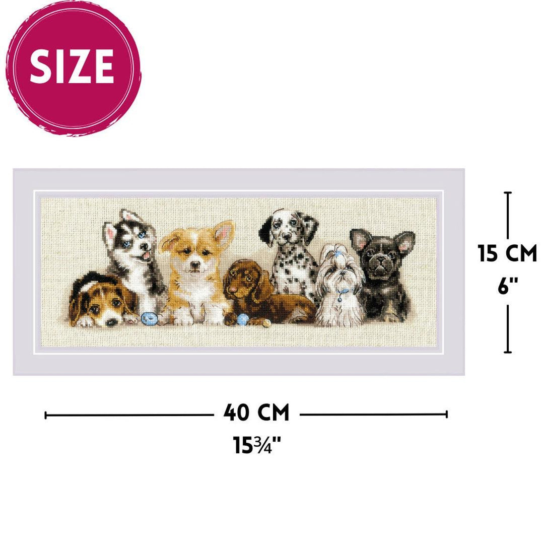 Puppies R2221 Counted Cross Stitch Kit