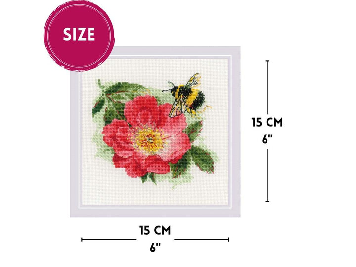 Furry Bumblebee R2210 Counted Cross Stitch Kit