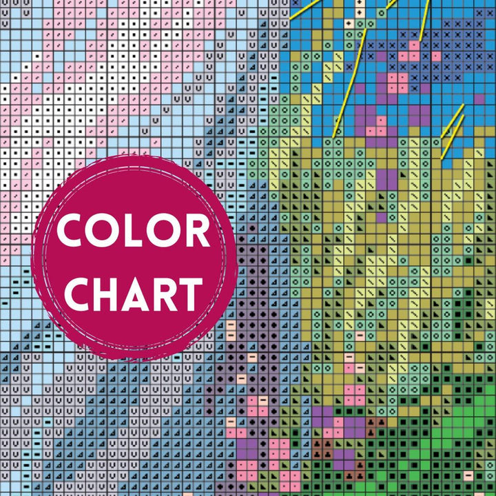 Color of Flame R2214 Counted Cross Stitch Kit