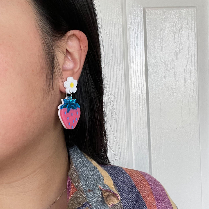 Strawberry Acrylic Earring