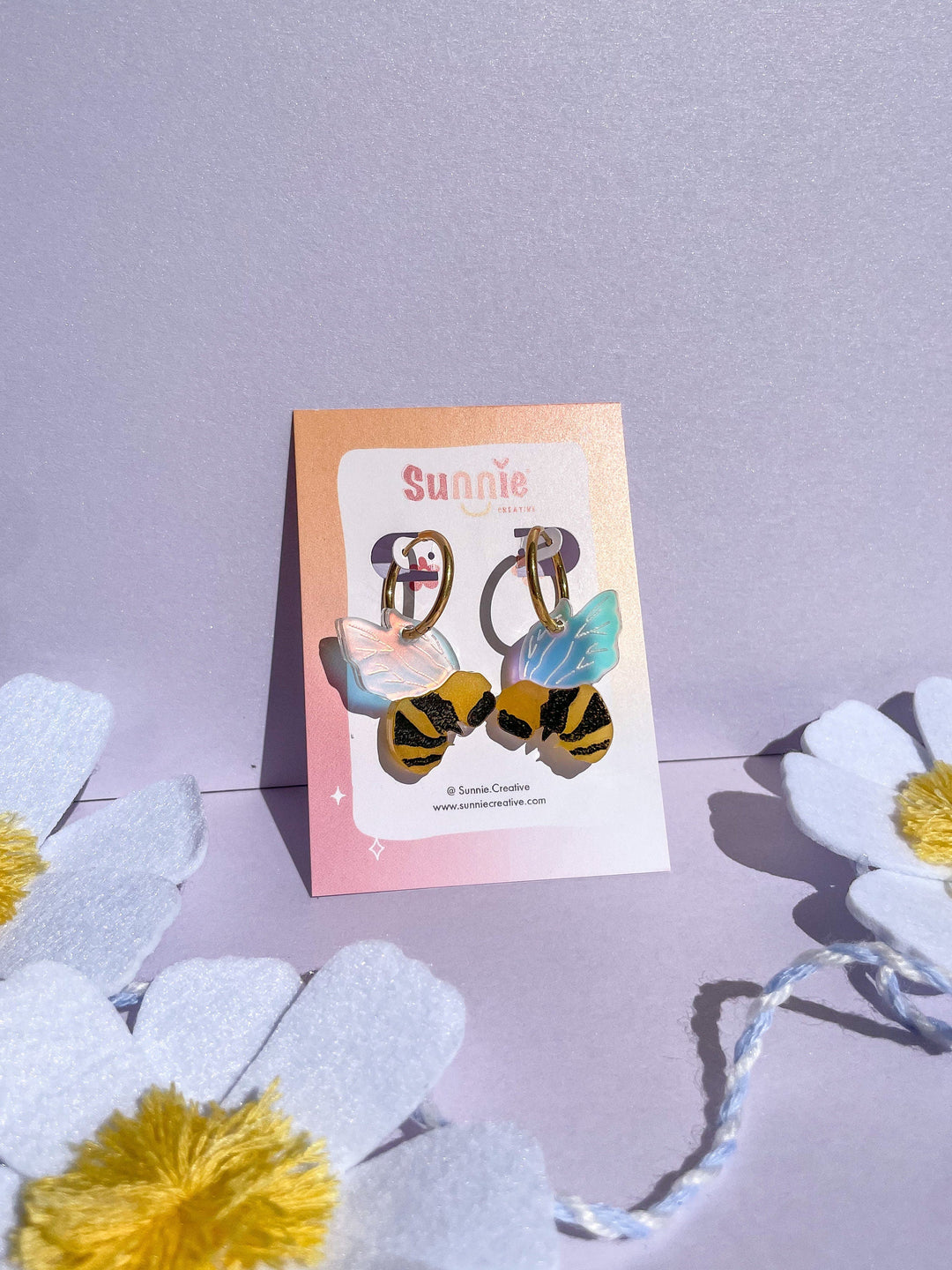 Bumble Bee Hoops