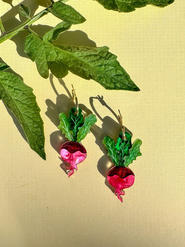 Ruby Radish Dangle
