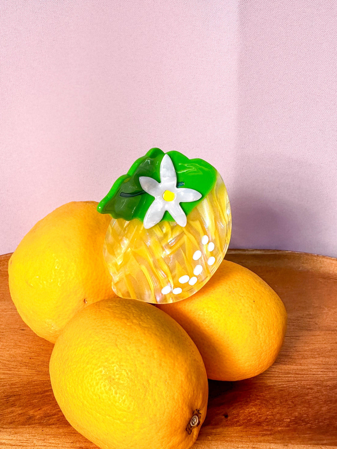 Lemon Hair Claw Clip