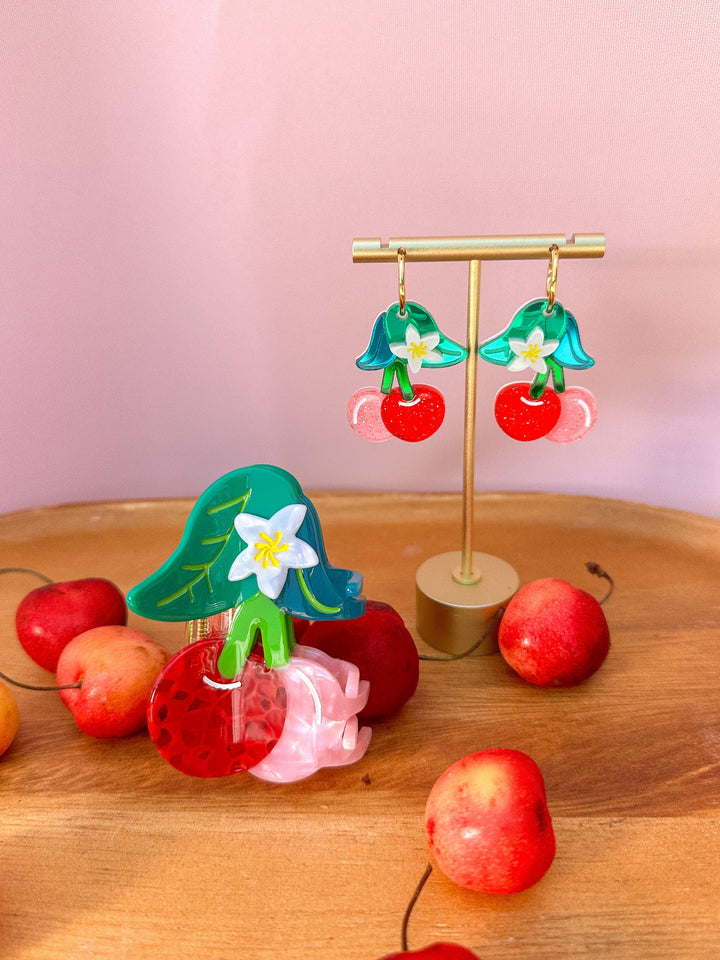 Cherry Hair Claw Clip