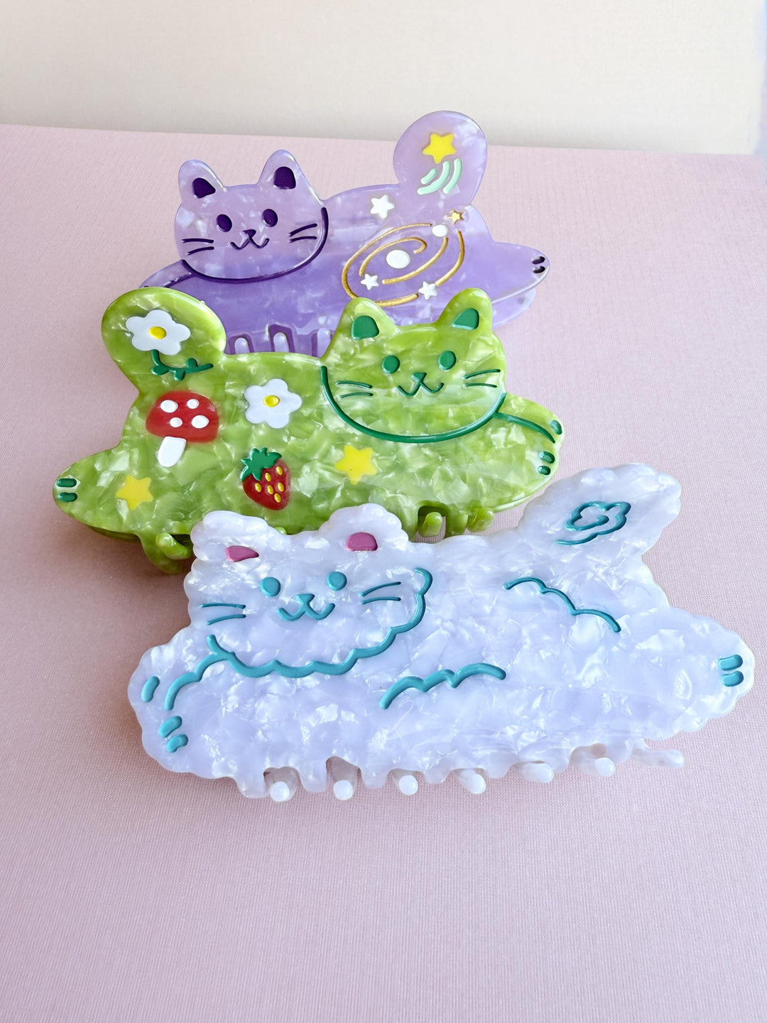 Cloud Cat Hair Claw Clip