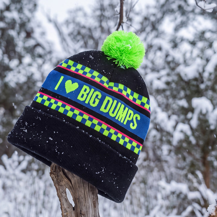 The I Love Big Dumps | 80s Retro Neon Ski Beanie