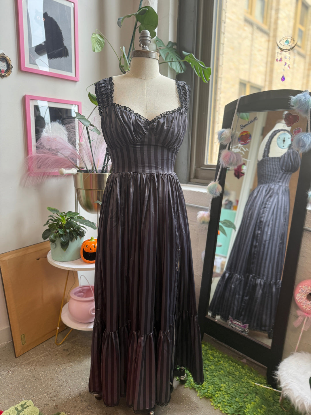 *PRE ORDER* Cosette Maxi Dress in Shadow Stripe