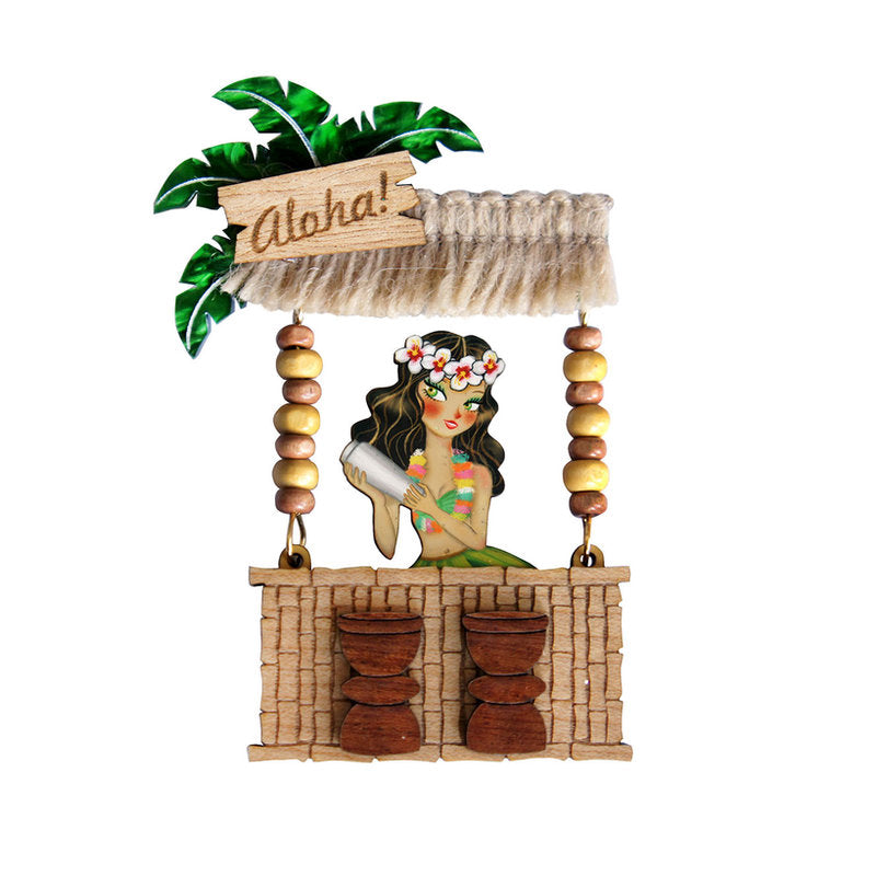 Tiki Bar Brooch