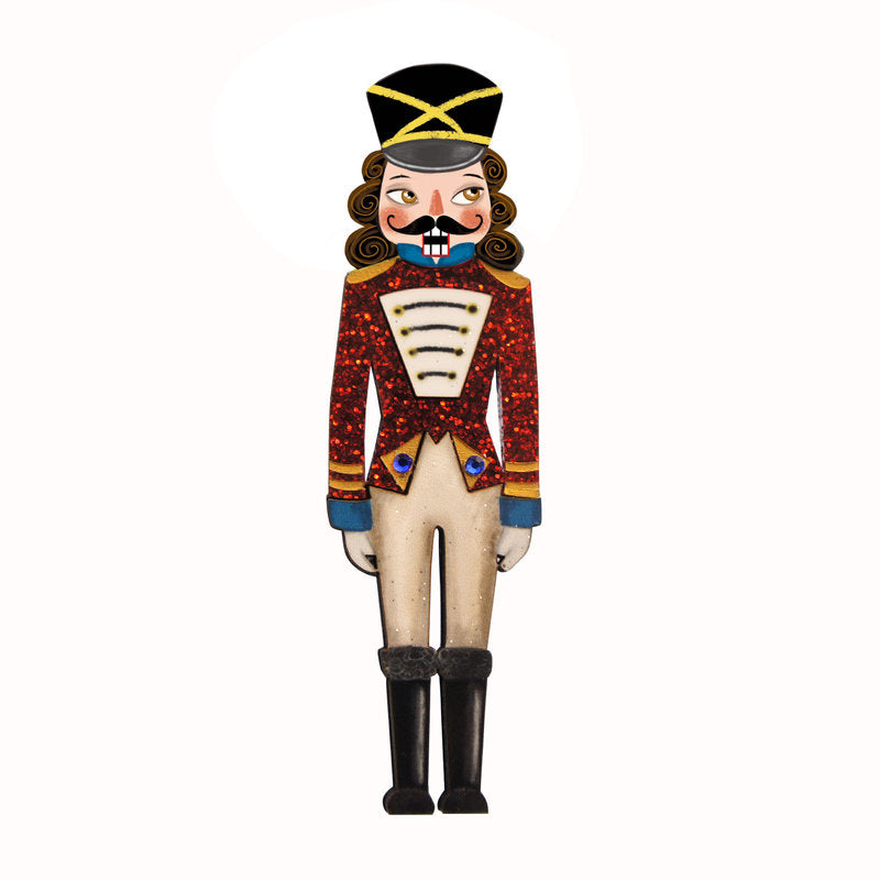 Nutcracker Soldier Brooch by Laliblue