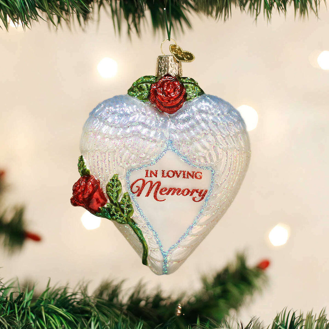 Old World Christmas In Loving Memory Blown Glass Ornament