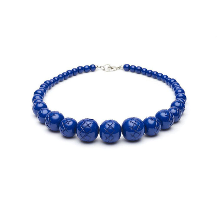 Indigo Heavy Carve Fakelite Beads image