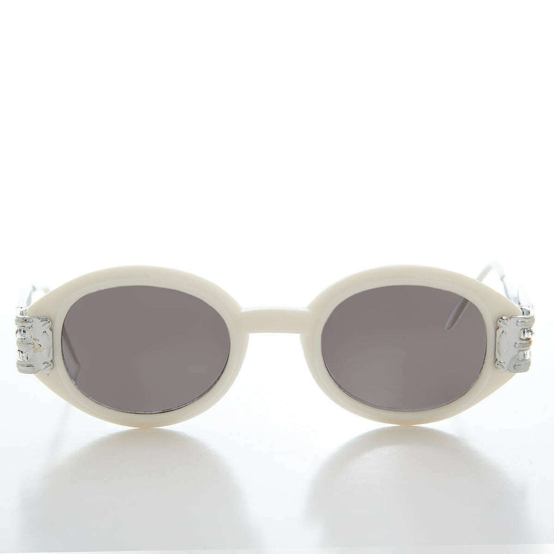 Industrial Oval 90s Vintage Sunglasses - Alavian