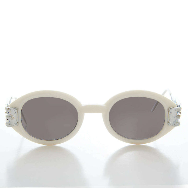 Industrial Oval 90s Vintage Sunglasses - Alavian